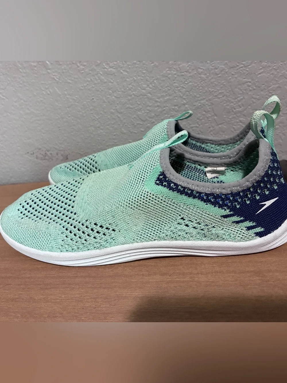 Speedo Junior Surf Strider Water Shoes Socks Aqua Sail Blue Girls Large 4-5